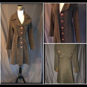 Spiewak and Sons~Gorgeous Green Tweed Overcoat~